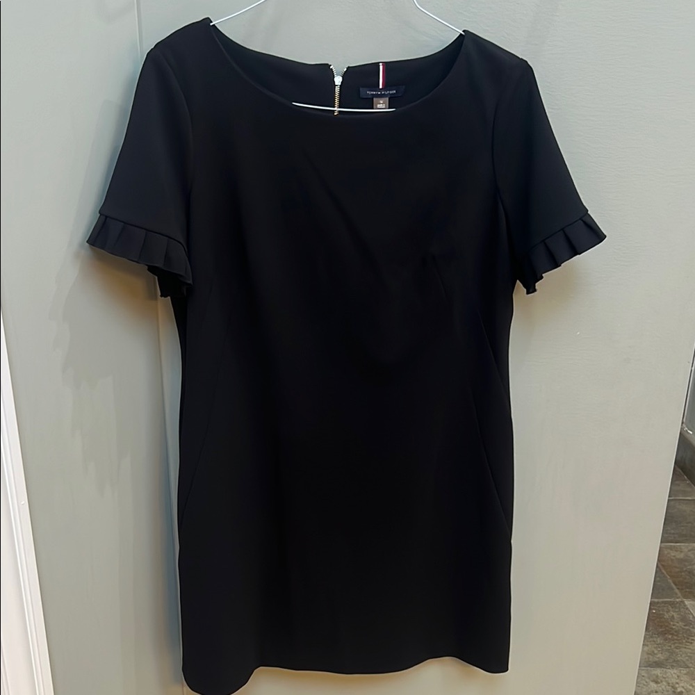Tommy Hilfiger Black Dress with Gold Zipper